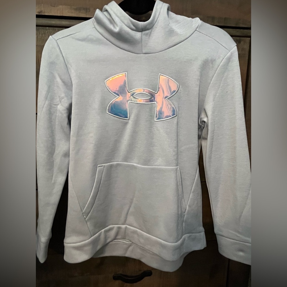 Under Armour light grey Fleece Hoodie